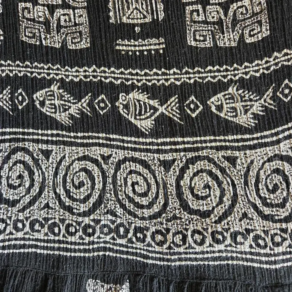 Bila Women's Sleeveless Grecian Motif Print Midi/Maxi Dress Large Resort Wear - Picture 6 of 7